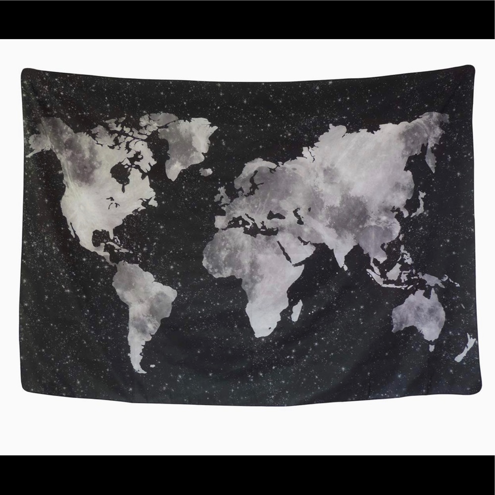 World Map tapestry